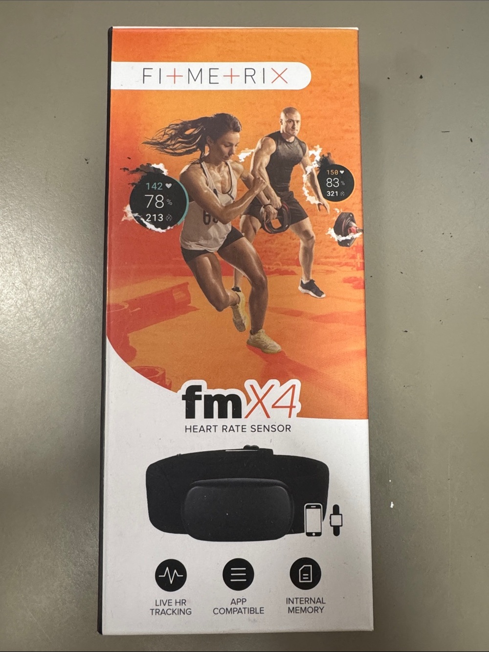 fmX4 Heart Rate Sensor by FitMetrix - Black